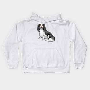 Dog - Cavalier King Charles Spaniel - Tri-Color Kids Hoodie